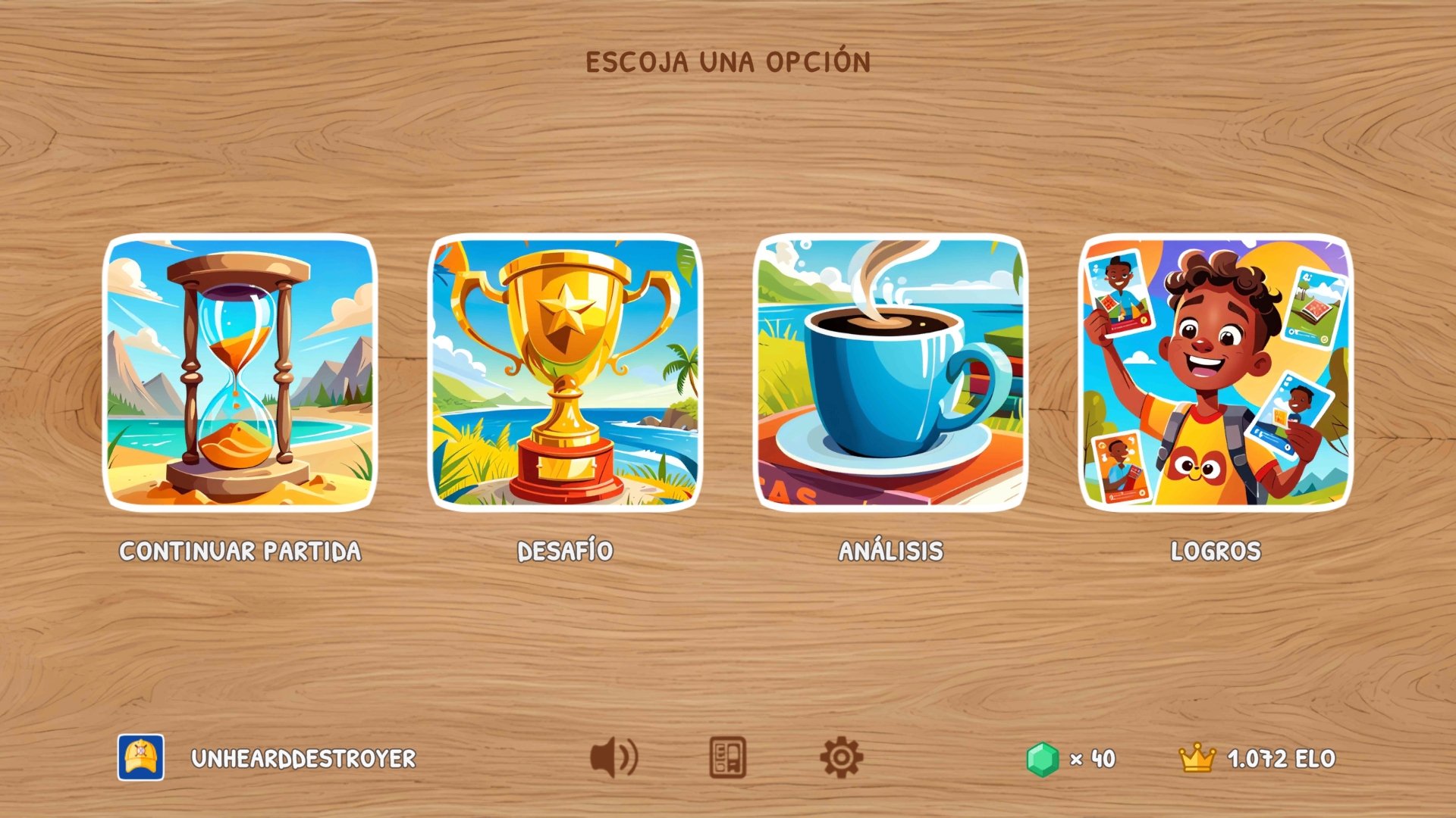 Menú del juego