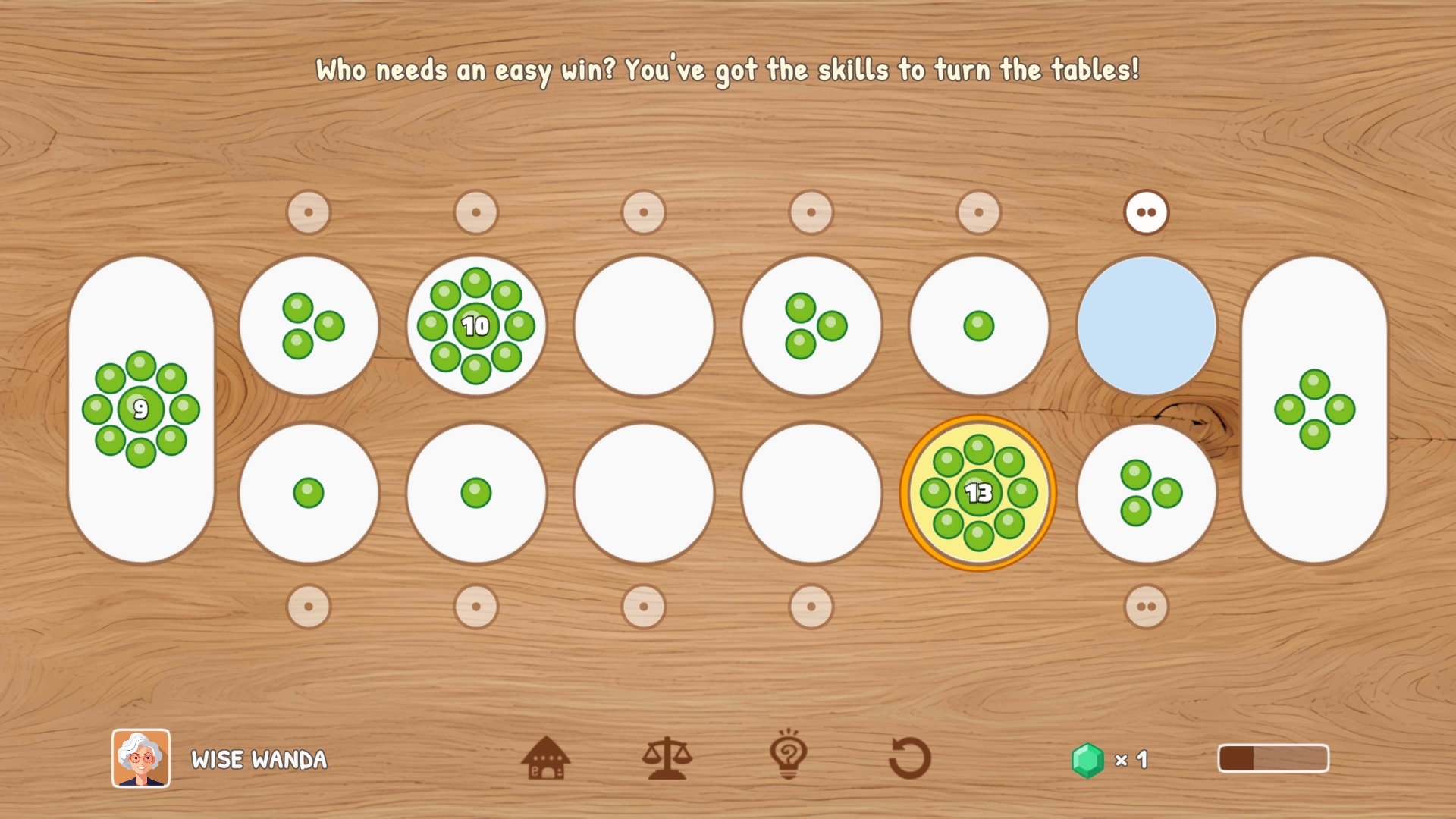 Game play screen