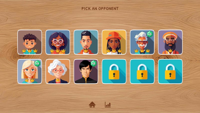 Screenshot of Aualé's opponents