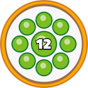 House with twelve or more seeds